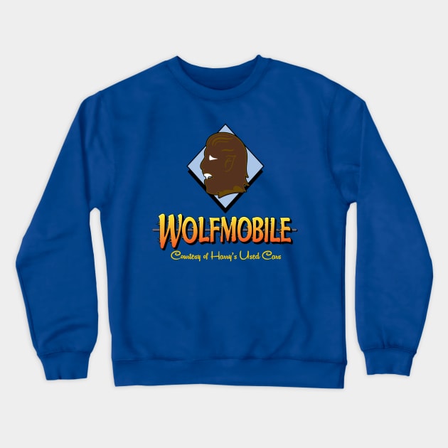 Wolf Mobile Crewneck Sweatshirt by Meta Cortex